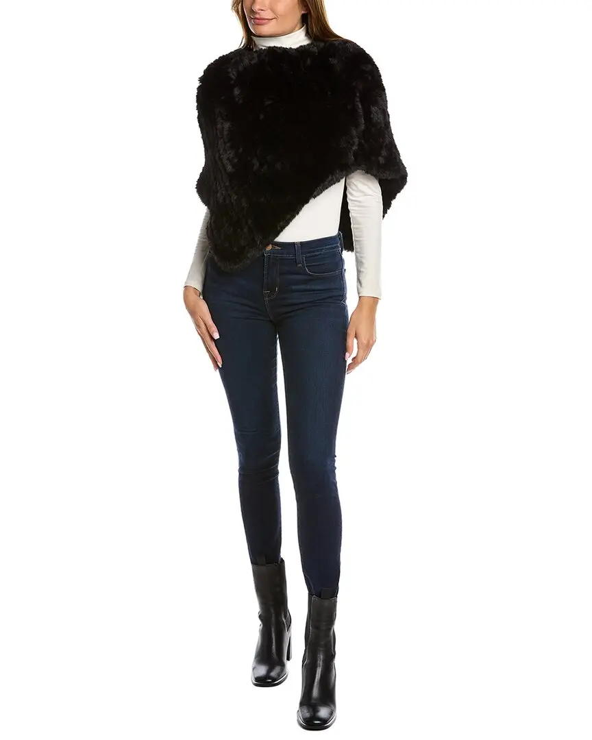 Surell Accessories Knit Poncho