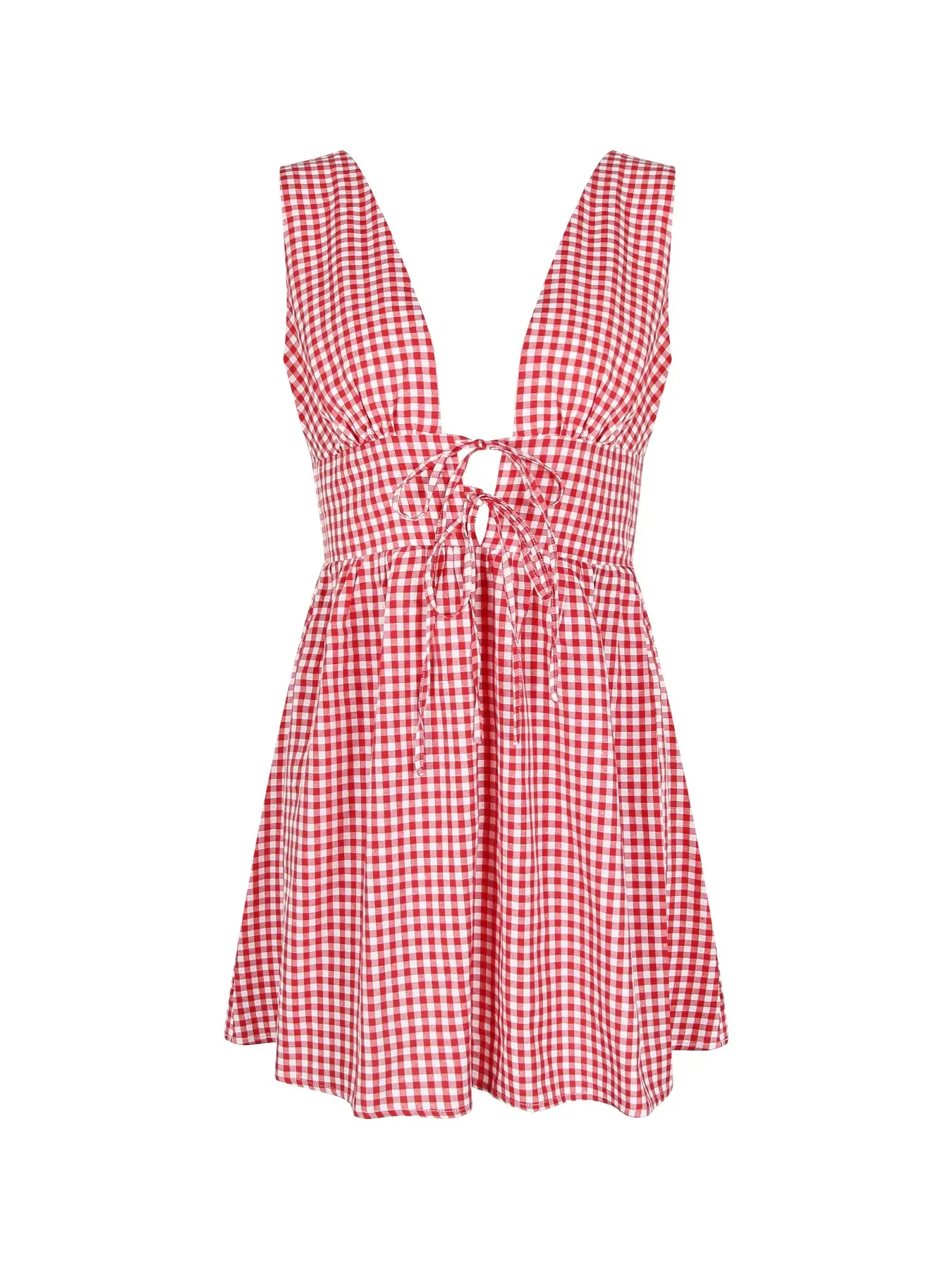 Plaid Deep V Neck Sleeveless Tie Mini Dress Women Sexy Holiday Daily Outfit Birthday Party Occasion Wear Babydoll Cute Summer Dress Casual Classy Dress Casual Dresses - TikTok Shop Plaid Deep V Neck Sleeveless Tie Mini Dress Women Sexy Holiday Daily Outfit Birthday Party Occasion Wear Babydoll Cute Summer Dress Casual Classy Dress Casual Dresses - TikTok Shop