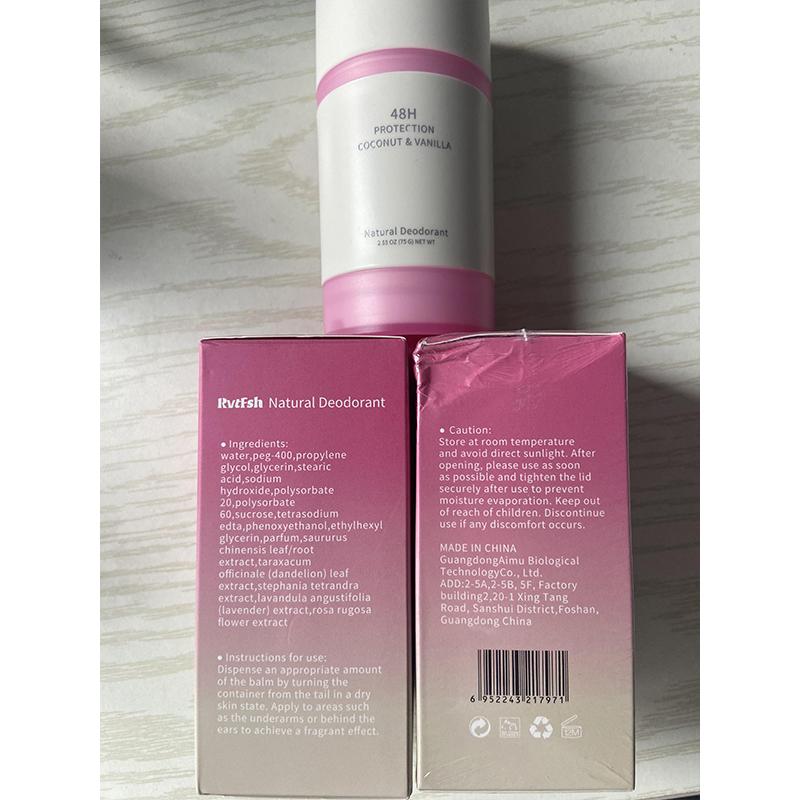 RVTFSH Deodorant | ExtraStrength Natural Deodorant for Women& Men | Aluminum Free Lavender & Rose 2.65 0z. Body Care Cosmetic Secret Deodorant