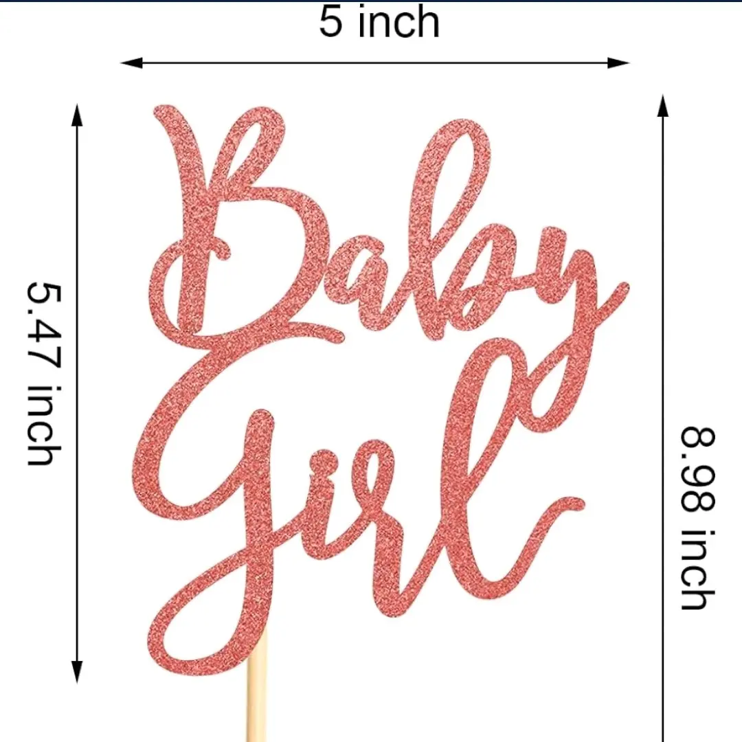 Baby girl cake toppers Rose gold Cake Birthday Unicorn Topper Magical