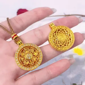 Eight Treasures Compass Pendant | Happiness and Fulfillment | Thriving Career | Harmony and Unity | Wealth and Good Fortune | Wisdom and Enlightenment