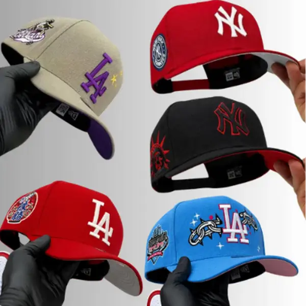 New Era MLB NY Yankees LA Dodgers Premium Team Logo Baseball Hat – Adjustable 9FORTY 59FIFTY Curved Brim Snapback Cap, Embroidered Premium Graphics, Heritage Streetwear Design, Casual Daily Outfit, USA 2026 Edition