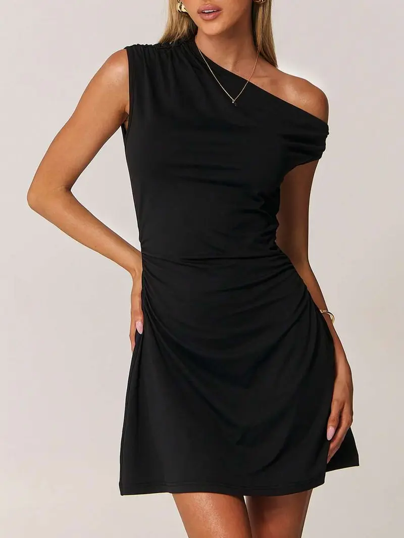 forever 21 black formal dress Mock Neck Bodycon Mini Dress main image 1
