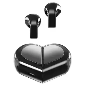 2025 NEW Wireless Earbuds Stereo Earphone Rotatable Love Heart Shaped Charging Case Low Latency Headphones For Phone Tablet Smart Voice Assistant Headset with ENC