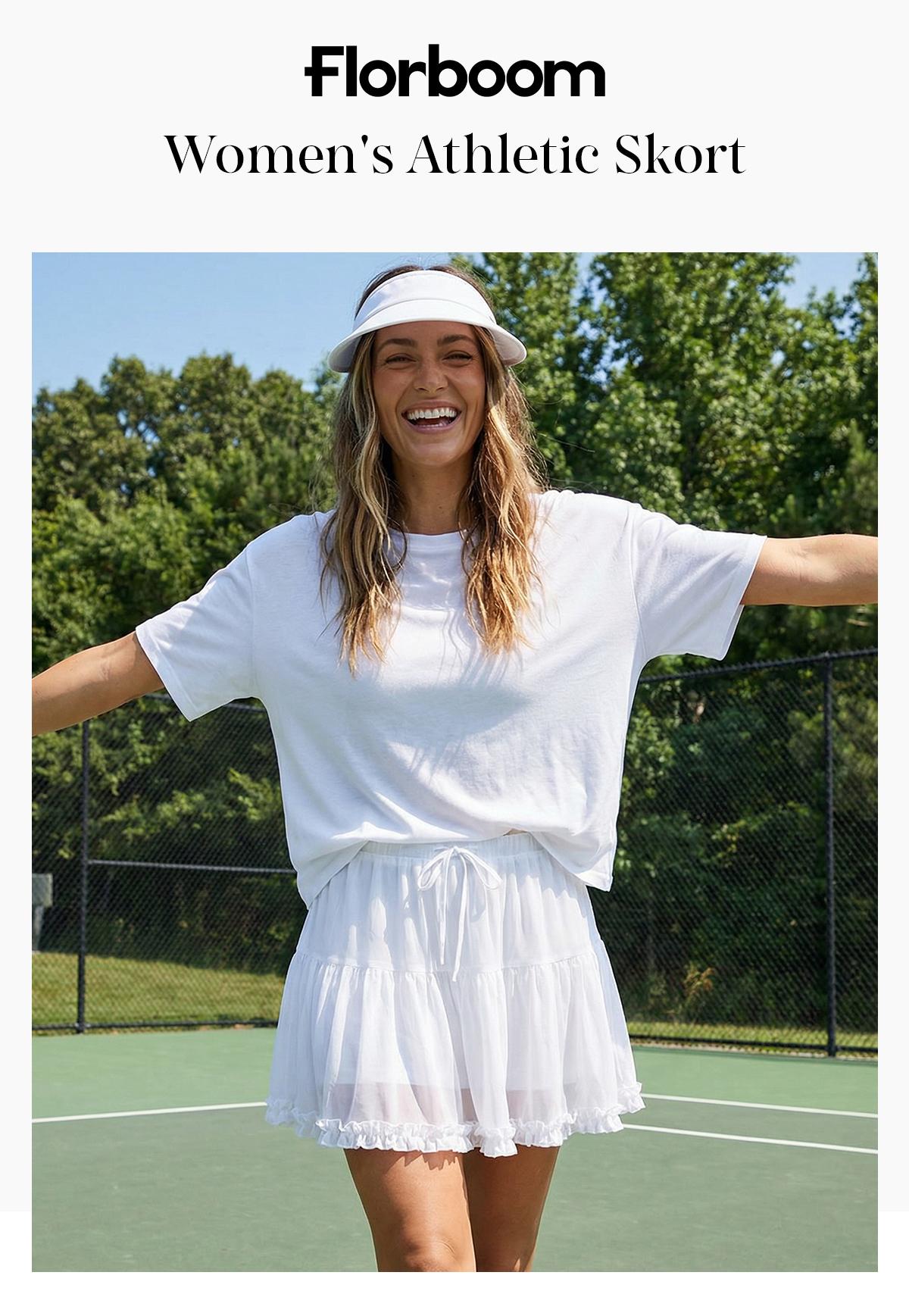 Florboom Y2K Sheer Mesh Ruffle Skort for Women,High Waist Flowy Tiered Mini Skirt with Built-in Shorts & Pockets, Perfect for Summer,Easter dress, Beach & Streetwear