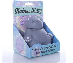 Kalma Kitty Stress Relief Toy | Unique Stress Balls for Adults & Teens - Squishy Fidget Toys for Anxiety - Cool Desk Accessories for Cat Lovers