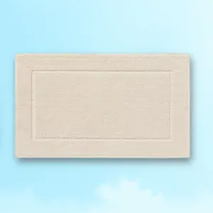 21.75x34.75 Spa Plush Bath Mat Slate Blue - Soft Absorbent, for Bathroom, Threshold