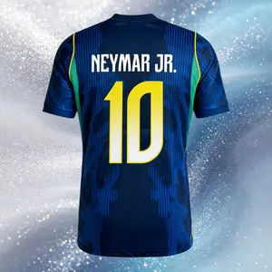 2026 Away Blue No.10 Short Sleeve Soccer Jersey Fans Version
