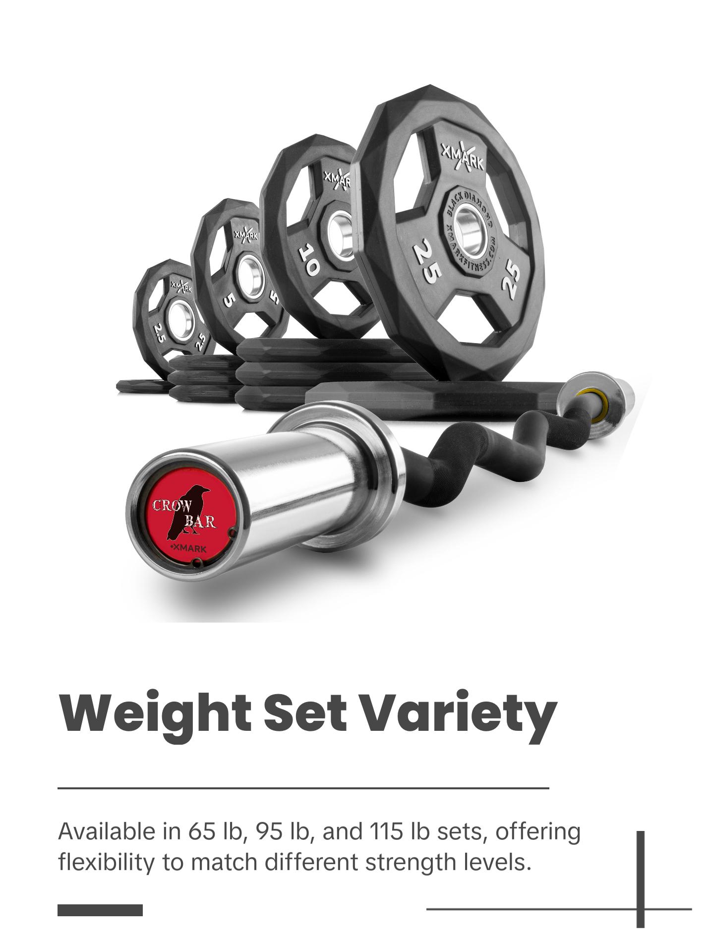 Black Diamond® Olympic Weight Plates and Curl Barbell Sets