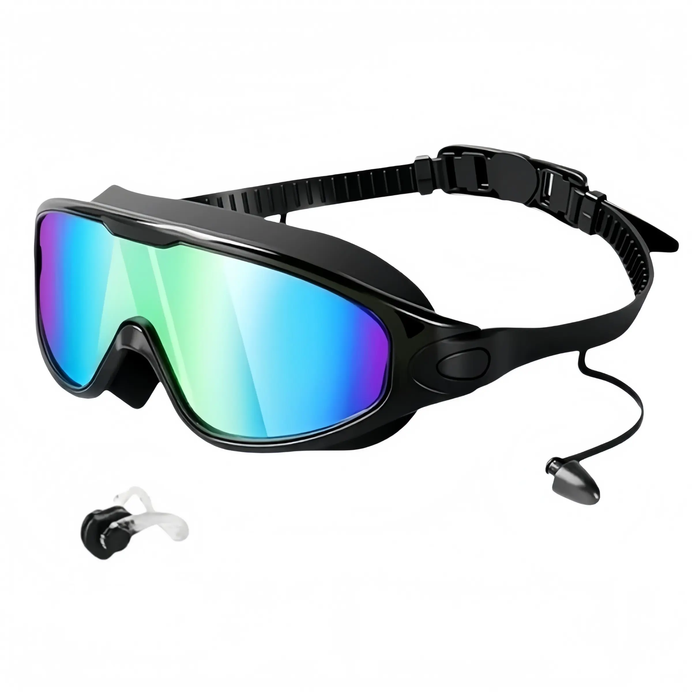 Swimming Goggles, 1pc No Leaking Swim Glasses for Men Women Youth, Wide View Anti Fog Uv Swimming Goggles, Swimming Accessories, Swim Kit, Diving Swimming Goggles, Outdoor Swimming Goggles, Pool Goggles