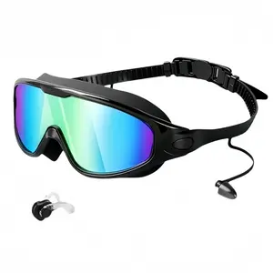 Swimming Goggles, 1pc No Leaking Swim Glasses for Men Women Youth, Wide View Anti Fog Uv Swimming Goggles, Swimming Accessories, Swim Kit, Diving Swimming Goggles, Outdoor Swimming Goggles