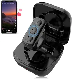 Bluetooth Scrolling Ring for TikTok - Wireless Page Turner & Video Remote Control for iPad, iPhone & Android Phone-Tablets - Perfect for Content Creators or lazy people - Black BIFTU