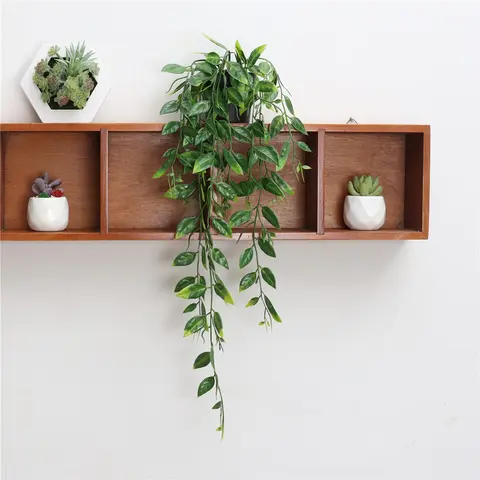 St. Patrick's Day Artificial Decorative Plastic Plant Pot, 1 Count Simulated Plant Vine, Hanging Plant For Home Garden Yard Decor
