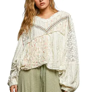 Heirloom Lace Balloon Sleeve Top