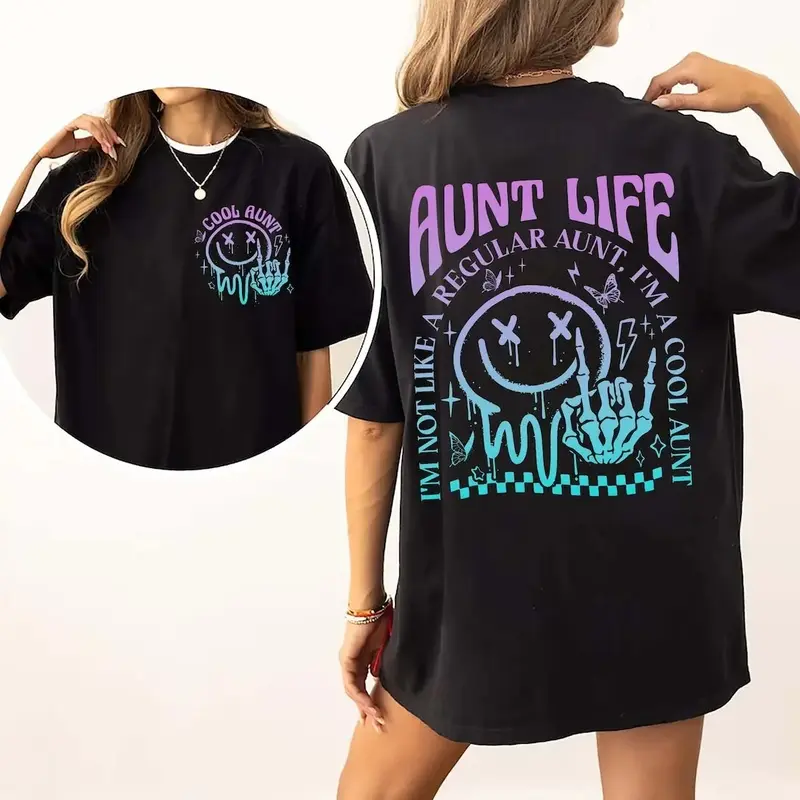 Cool Aunts Shirt, Cool Aunt Shirt, Mothers Day Shirts Cotton Top Womenswear Light t-shirt