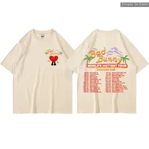 #BadBbunny T-shirt , Short sleeve, Cute Fashion Summer Tee ,Unisex Tees , Solid Colors