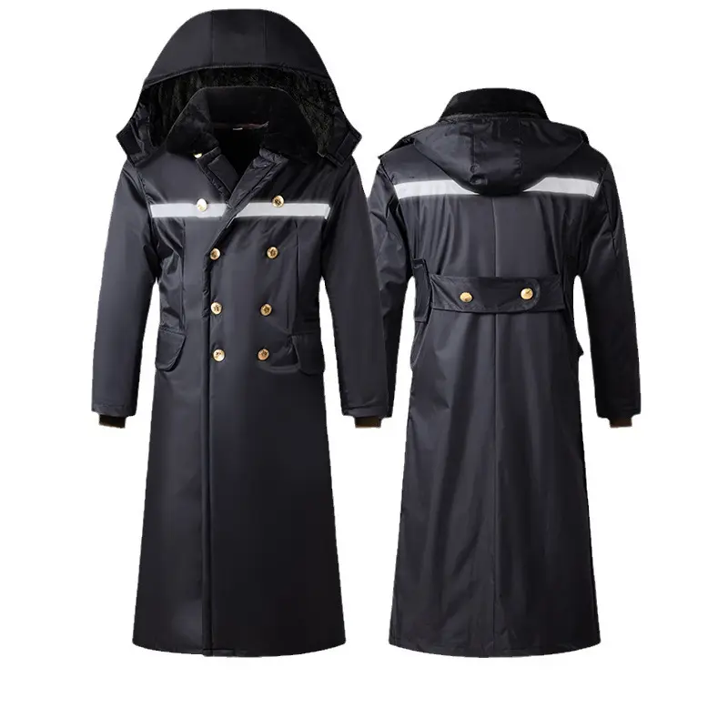 Men's Lengthened Extra Long Black Upgraded Waterproof Military Parka Jacket - Thick Cotton Winter Longsleeve Coat, Fluffy Floral Plush Fleece Lining, Loose-Fitting Unisex Subzero Workwear Outerwear, Heavy Padding, Water-Repellent Shell