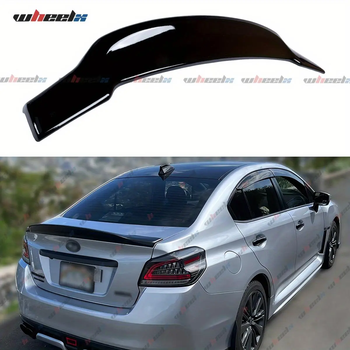2015-2021 – Subaru WRX & STI Models – R-Style Duckbill High-Kick Trunk Wing, Body Replacement Part Accessory