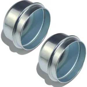 2PCS 1.98" Trailer Hub Cap For Trailer Axle, Trailer Axle Bearing Dust Cap Cup For Trailer Axle, Bolt Metal Trailer Axle Wheel Bearing and Hub Dust Caps For Most 2000 to 3500 Pound Axles Dexter