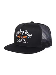 Unisex Whiskey Bent Mesh Baseball Cap, Dad Trucker Hat, Adjustable Sun Protection Hat, Casual Woven Cap for Travel Beach Vacation, Adjustable Snapback Cap