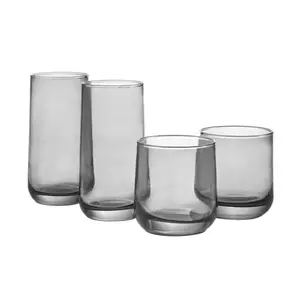 Josie 16pc Smoke Drinkware Set - Includes 16 Pieces of Glassware for Enjoying Your Favorite Smoke-Flavored Beverages