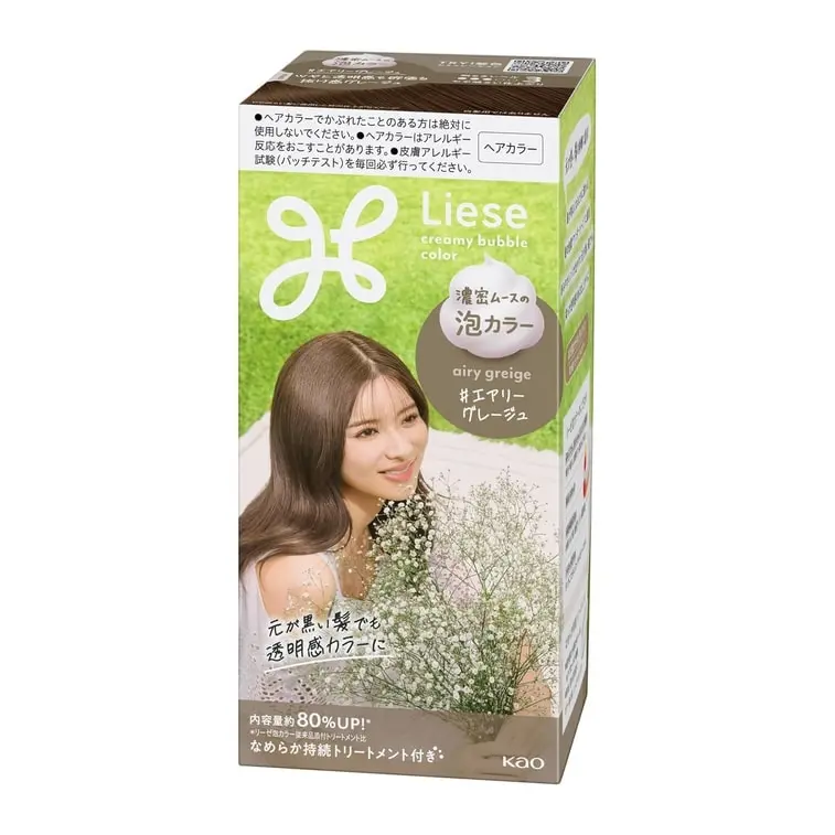 Kao Liese Prettia Bubble Hair Dye # Airy Greige