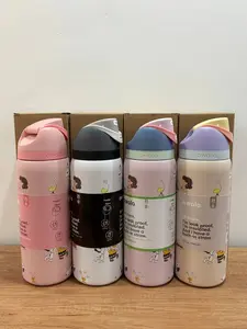Owala Sn0o-py 32oz Insulated Water Bottle – Stainless Steel, Leakproof Flip Lock Lid, BPA Free, Keeps Drinks Cold 24H Hot 12H, Reusable Sports Travel Gym Bottle with Built-in Straw Design