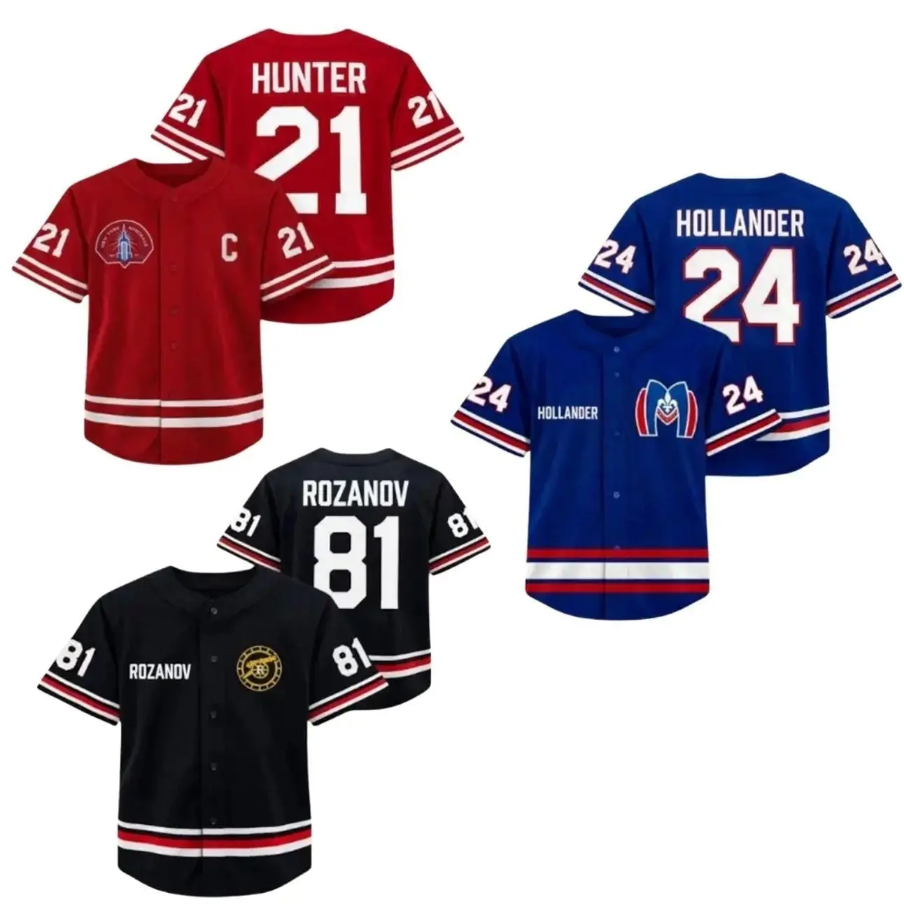 Heated Rivalry Inspired Baseball Jersey – Button-Up Sports Shirt with Iconic Names & Numbers, Retro Fan Gift for Him or Her