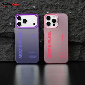 GODS PLAN Cross Isaiah for iPhone  Case iPhone 17Pro Max Air 16 15Plus 14 13 12 11 Protective Silicone Cover Durable Shockproof Faith Gift Gradient Design