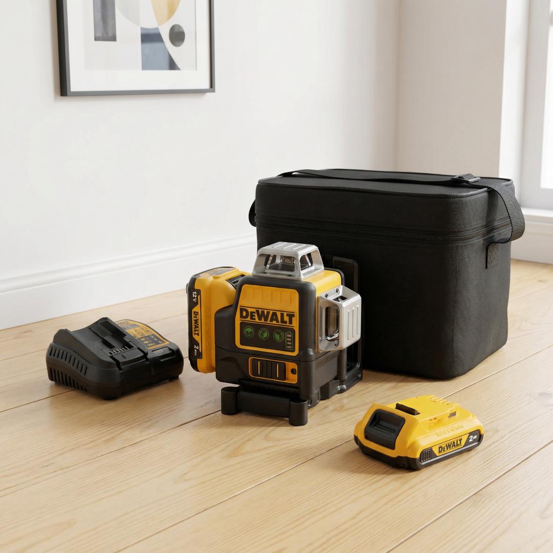 2026 Dewalt DW089LG 12 Lines 3 Sides*360 Degree Vertical 12V Lithium Battery Laser Level Horizontal Green Meter Outdoor