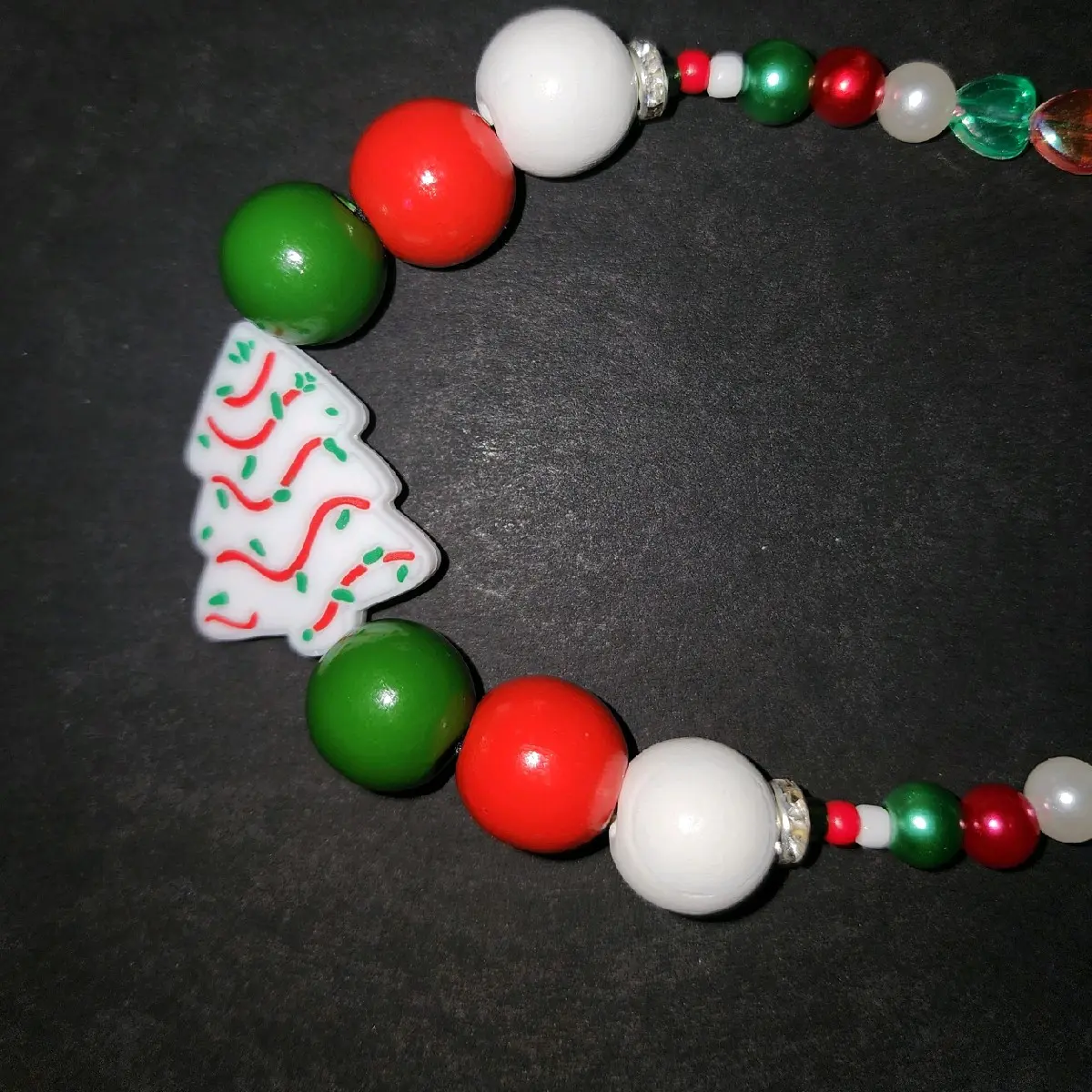 Christmas Tree Cake Phone Charm