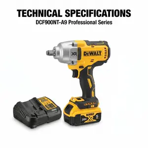 Dewalt DCF900NT 20V Brushless Impact Wrench 1/2 Inch High Torque 1898Nm Cordless Power Tool For Auto Repair Kit With Battery Charger 2026 wheel adapter