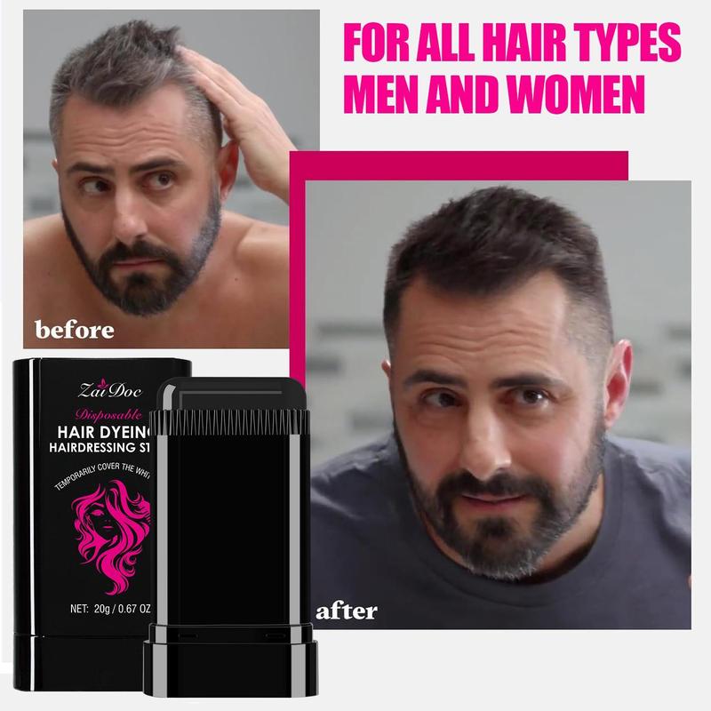 Disposable Hair dye comb - Covers Gray Hair,Easy to Color, Portable for Quick Touch - Ups,  Resists Fading and Clumping