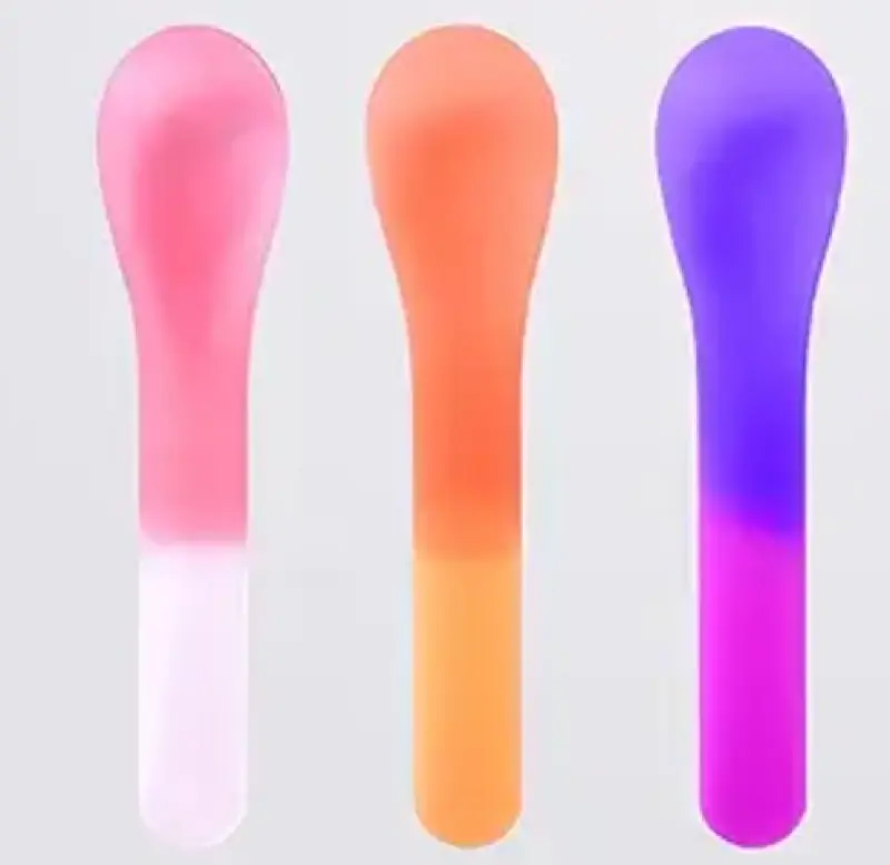 30 Pack Color Changing Ice Cream Spoons, 5.15 Inch Break-Resistant Plastic Spoons, Individually Wrapped - Eye-catching Color-Emergence
