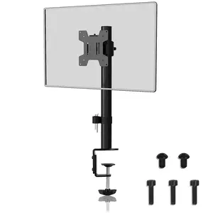 Suptek Single Monitor Desk Mount For Most 13" to 32" Monitor Screens Up to 22lbs, LCD LED Monitor Mount Adjustable Height and Angle Monitor Stand  MD9401