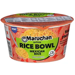 3x Maruchan Ramen Rice Bowl Mexican Rice Ramen Noodle Soup Snack Bulk Pack Treats 4.02oz