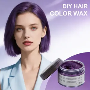 Washable colored hair clay dye cream; available in blue, red, purple, silver, and multiple colors; Halloween party supplies; Christmas festival cosplay hair color props; temporary hair color; unisex styling hair wax.