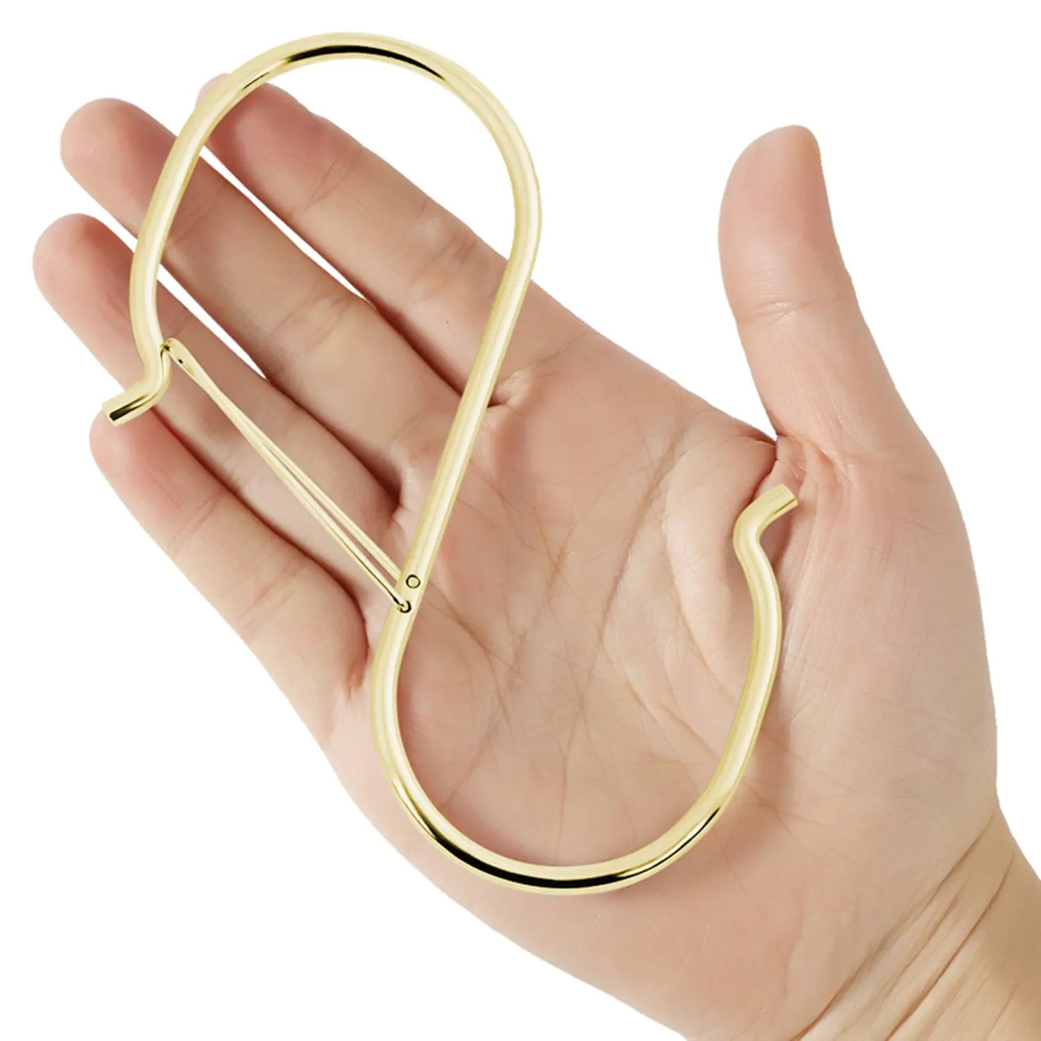 HCTESCO 4.96inch Gold Large S Hooks for Hanging Heavy Duty - Perfect for Plants, Closets, and More!
