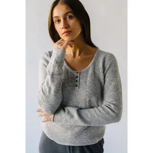 The Lavaka Lightweight Sweater in Grey