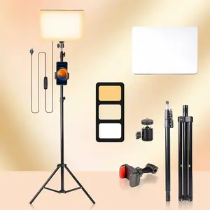 UEGOGO 62.9" New Tripod Stand with 10" Ring Light, Dimmable 3-Color Temperature LED Softbox, Desktop Live Streaming Light Kit for Video Conference, Vlogging, Photography – Adjustable Tripod with Selfie Light phone