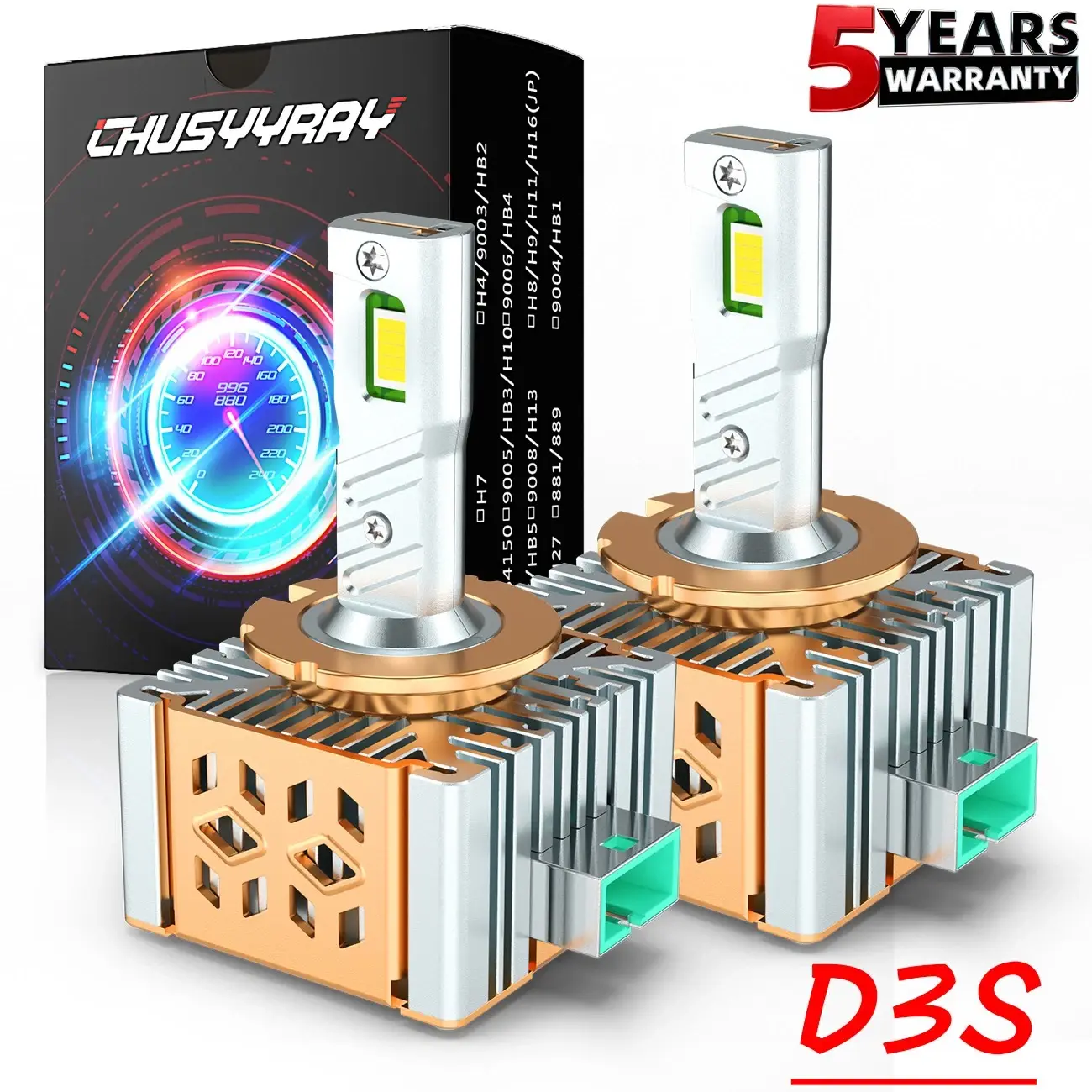 D3S/D3R LED Headlights High Low Beam, 2Pcs LED Bulbs Replacement for Lincoln MKS 4 Door Sedan 2009 2010 2011 2012 2013 2014 2015 2016 Factory HID Xenon Lamps