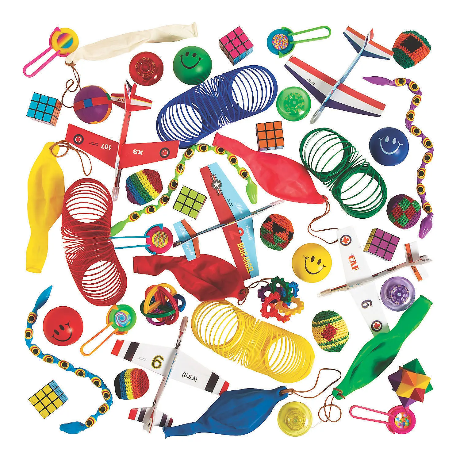 Unisex 50-Pc Multicolor Novelty Beading Plaything Assortment (1.5"-16") - DIY Jewelry Making Toys, Fun-Filled Creativity Boosters for Kids, Great for Home & Travel Activities, Classroom Reward Bins