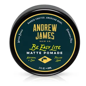 Andrew James Matte Pomade Medium Hold Natural Look Matte Pomade For Men Easy to Apply And Wash Out. Hair Care Daily Comfort