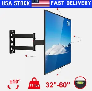 Full Motion TV Wall Mount Bracket 32"37"42"46"50"55"60"65" inch LCD LED OLED