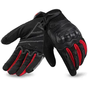 Full Finger Motorcycle Gloves – Durable Road Racing Powersports Gloves with Touchscreen Support