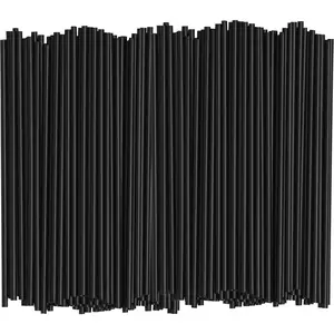 Comfy Package [1000 Count] 5 Inch Coffee & Cocktail Stirrers/Straws Disposable Plastic Sip Stir Swizzle Sticks - Black