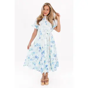 The Blakely Button Up Midi Dress