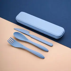 iOPQO Kitchen Gadgets Spoons Reusable Spoon Cutlery Fork Children'S Adult Portable Lunch Box Cutlery Set For Travel Picnic Camping Or Daily Use At School Forks