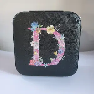 custom Initial Mini Jewelry Storage Box