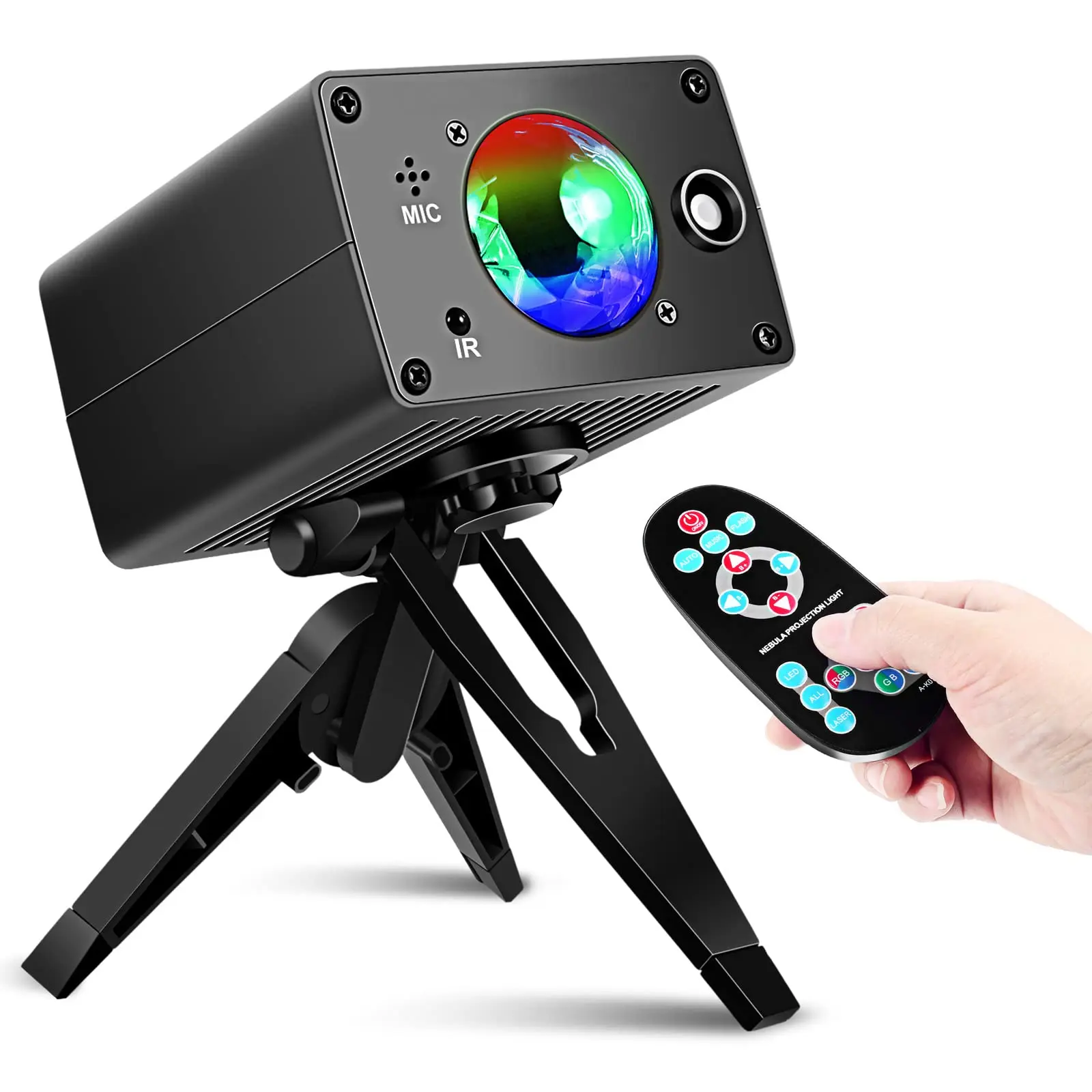 Star Projector Purbert Galaxy with Remote Control for Bedroom, Party, Disco, Bathroom Light- 16 Colors, 3 Modes, 3 Speeds, 3 Brightness, Adjustable Tripod, Large Irradiation Area up to 320 Sq.ft